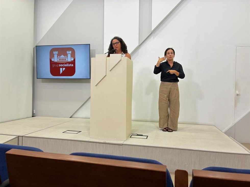 La portavoz del Grupo Socialista en el Consell de Mallorca, Catalina Cladera