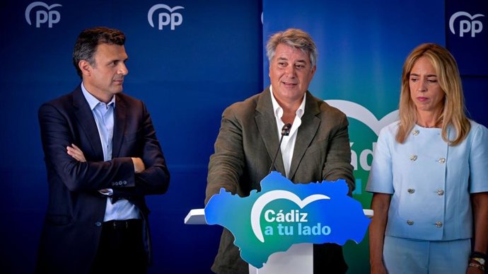 El vicesecretario de Organización del PP-A, Ignacio Romaní, en rueda de prensa.