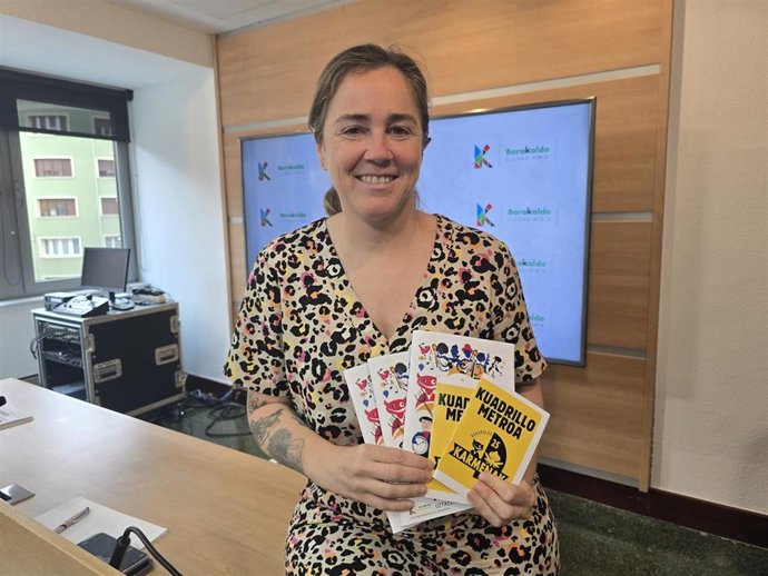 La concejala de Cultura, Nerea Cantero, presenta el 'Kuadrillometroa'