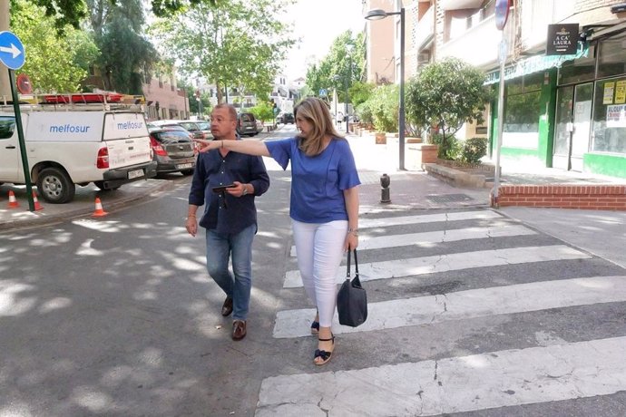 Visita de Vox al entorno de la Avenida de Cervantes