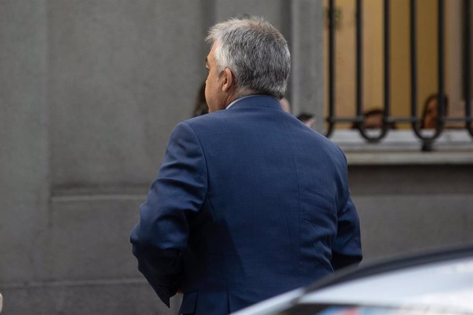 El ex secretario de Organización del PSOE Santos Cerdán a su llegada a declarar en el Tribunal Supremo, a 30 de junio de 2025, en Madrid (España).