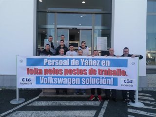 Archivo - Protesta de trabajadores de Gándara Motor, del grupo Yáñez, en Ferrol