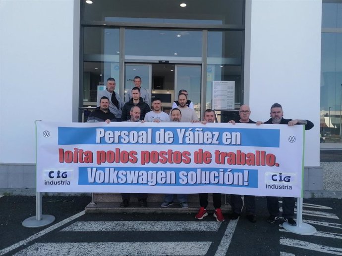 Archivo - Protesta de trabajadores de Gándara Motor, del grupo Yáñez, en Ferrol