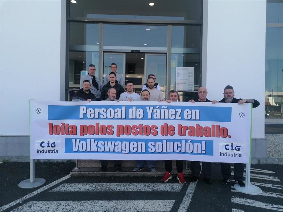 Archivo - Protesta de trabajadores de Gándara Motor, del grupo Yáñez, en Ferrol