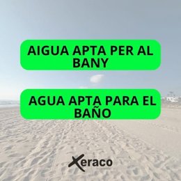 Platja oberta al bany a Xeraco
