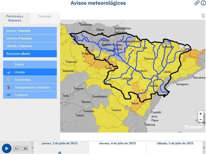 Les zones afectades