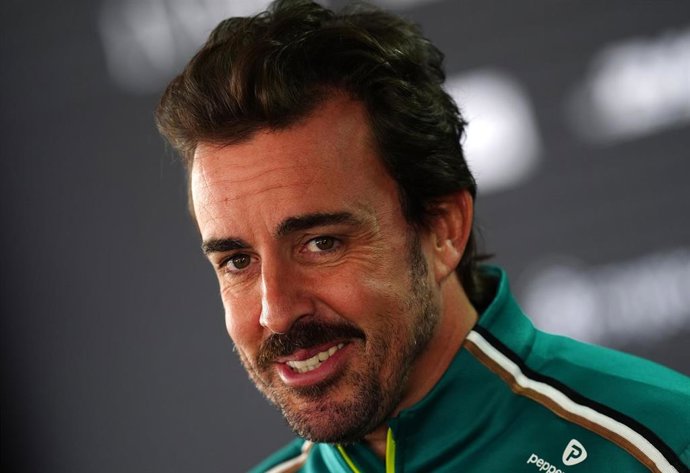 El piloto español de F1 Fernando Alonso (Aston Martin), en el GP de Gran Bretaña 2025.  