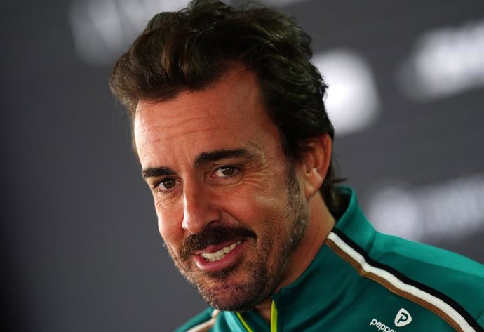 03 July 2025, United Kingdom, Silverstone: Spanish F1 driver Fernando Alonso of team Aston Martin is pictured at Silverstone Circuit, ahead of the Formula One British Grand Prix. Photo: David Davies/PA Wire/dpa