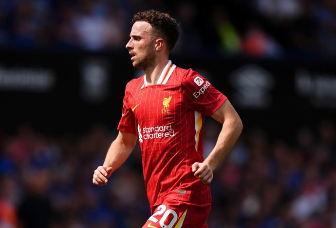 Archivo - Diogo Jota, en un partido con el Liverpool.
