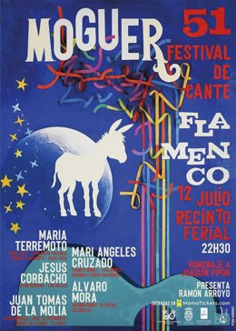 Cartel del Festival Flamenco de Moguer.
