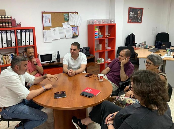 Javier Pizarro, Juan Cornejo y Víctor Mora reunidos en Sanlúcar.