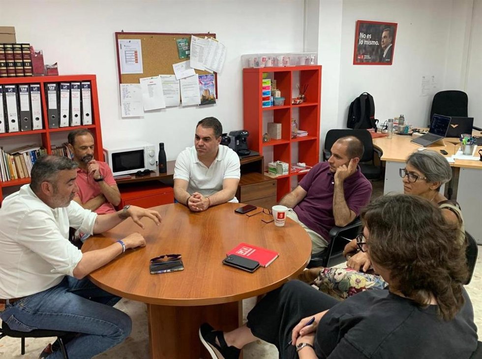 Javier Pizarro, Juan Cornejo y Víctor Mora reunidos en Sanlúcar.