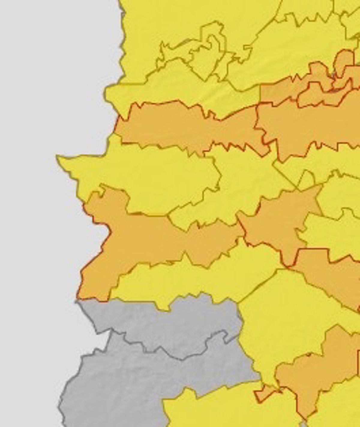 Las comarcas de Vegas del Guadiana, Siberia extremeña y Tajo y Alagón continúan este viernes en alerta naranja por calor