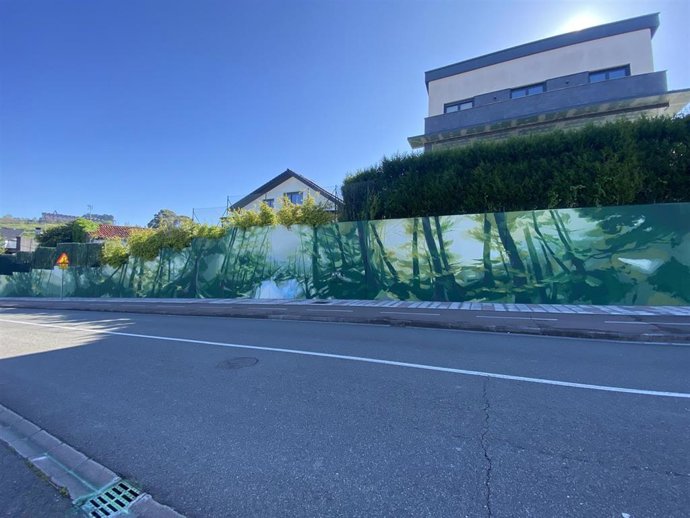 Mural en Larrakoetxe, en Leioa (Bizkaia)