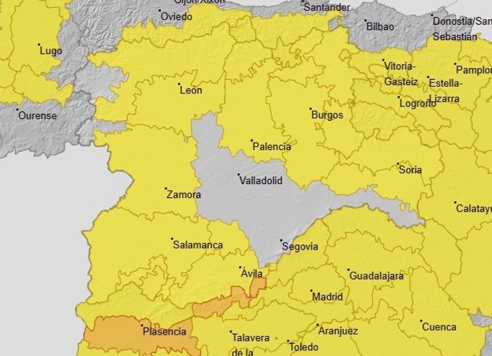 Avisos para este viernes en Castilla y León