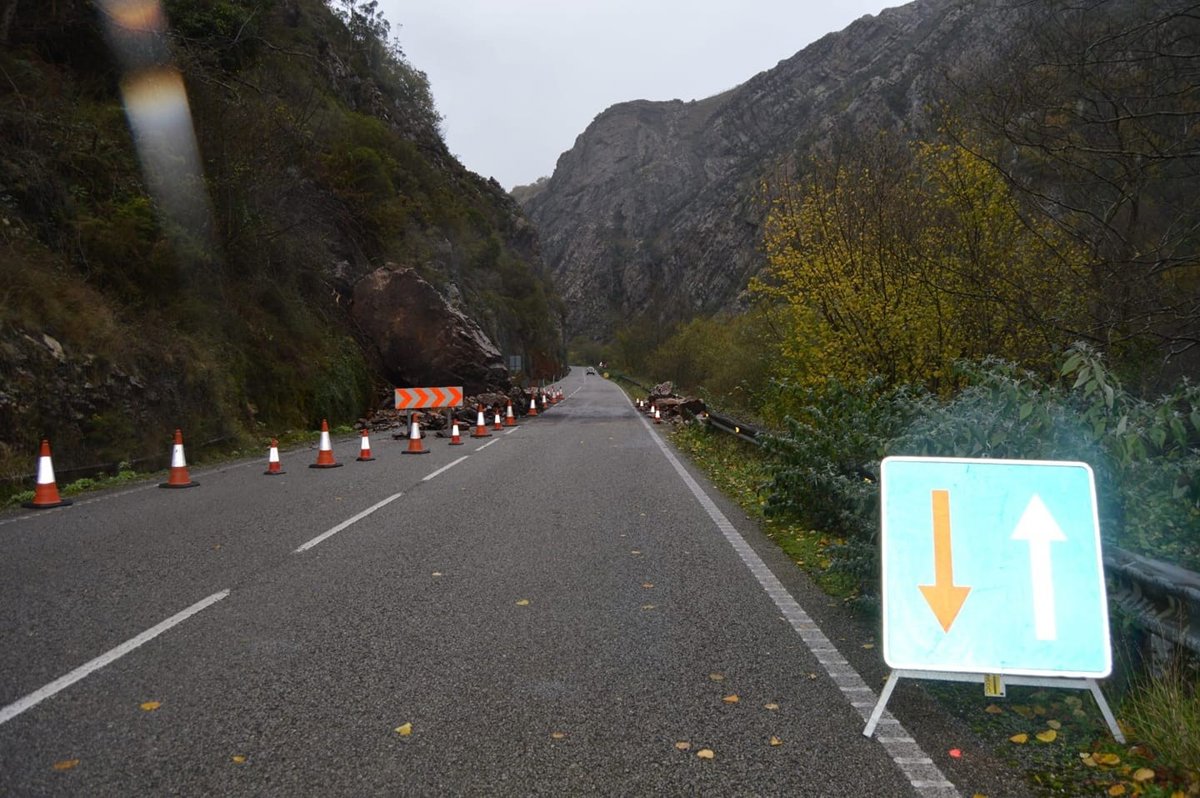 El 58% de la red de carreteras de Asturias presenta deterioros graves y muy graves, según un informe de AEC