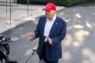 WASHINGTON, July 1, 2025  -- U.S. President Donald Trump speaks to the press at the White House in Washington, D.C., the United States, on July 1, 2025. Trump said on Tuesday that Israel has agreed to the necessary conditions to finalize a 60-day ceasefir