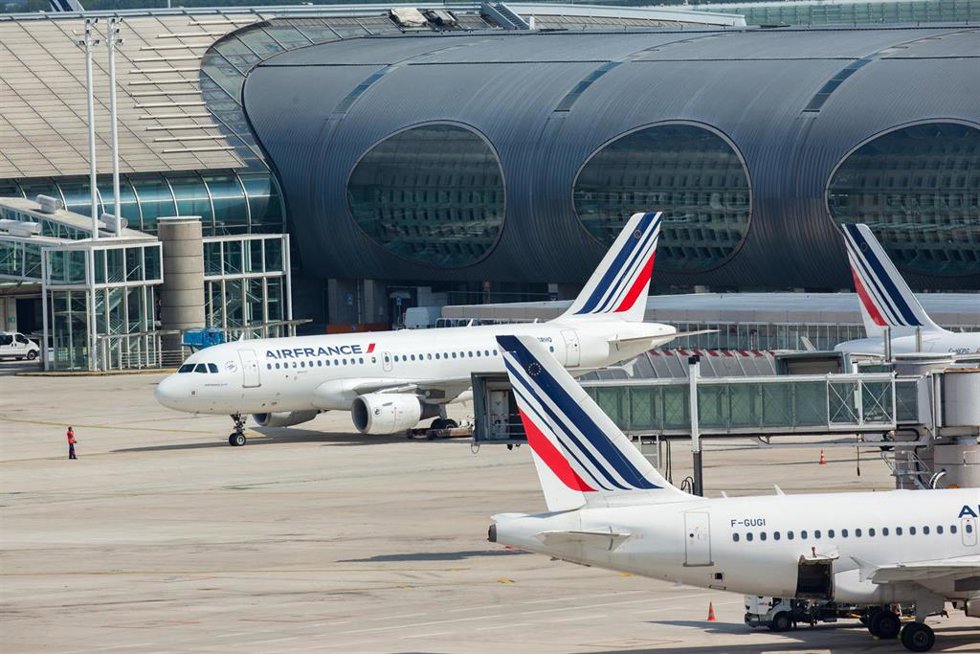 Archivo - Aviones de Air France.