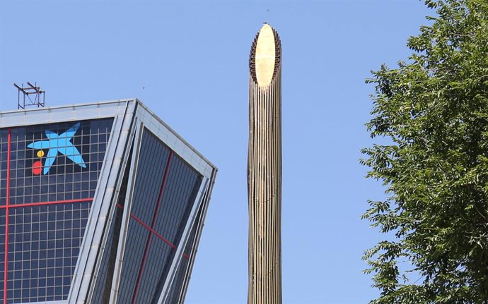 Archivo - La sede nacional de Caixabank, a 8 de julio de 2021, en Madrid (España)