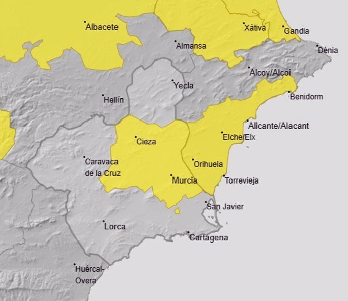 La Vega del Segura vuelve a estar en aviso amarillo por altas temperaturas este sábado