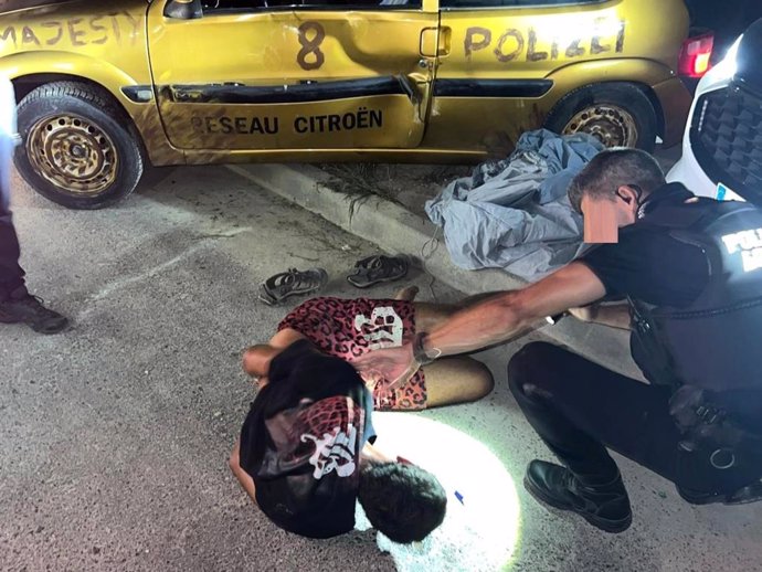 Motorista Kamikaze preso após perseguição policial entre El Campello e Busot (Alicante)