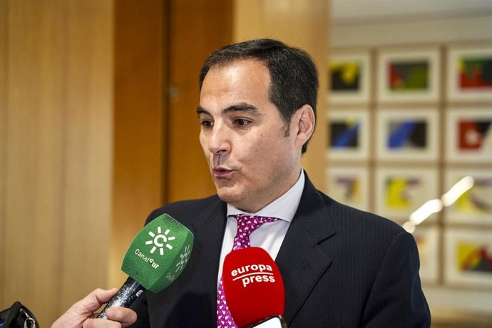 El consejero de Justicia, Administración Local y Función Pública de la Junta de Andalucía, José Antonio Nieto, a 16 de junio de 2025 en Sevilla (Andalucía, España). 