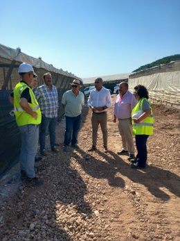 Visita a obras de caminos rurales de Dalías (Almería).