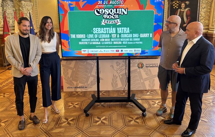 Presentación del cartel definitivo del Cosquín Rock España 2025 en el Ayuntamiento de Valladolid.