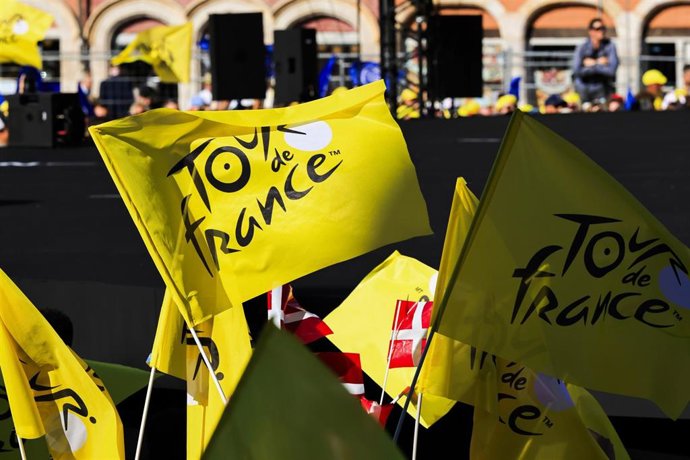 The Flags, during the Tour de France 2025, UCI WorldTour cyling event, on 4 July 2025 in Lille, France - Photo Stefano Cavasino / DPPI