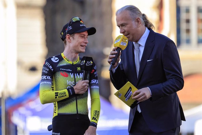 Jonas Vingegaard durante la presentación del Tour de Francia de 2025