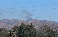Activo un incendio en el paraje de la Ermita de las Tres Cruces en Cártama (Málaga)