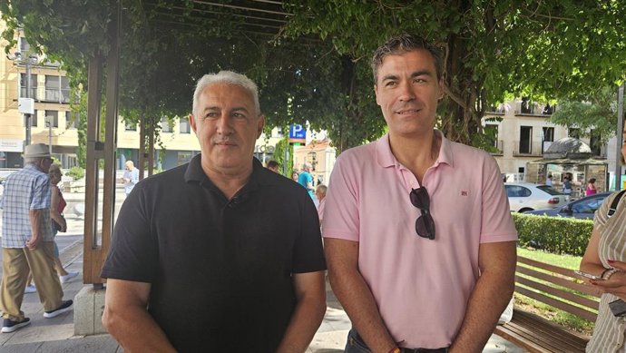 Los concejales de Limpieza y Seguridad, David García y Chema Antón.