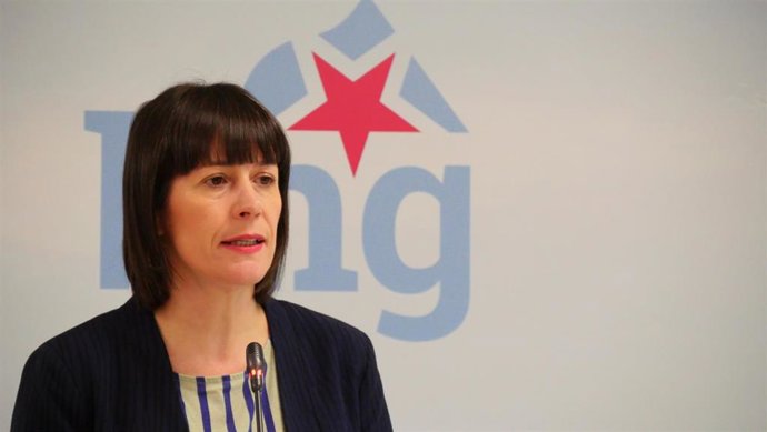 Archivo - La portavoz nacional del BNG, Ana Pontón, en rueda de prensa