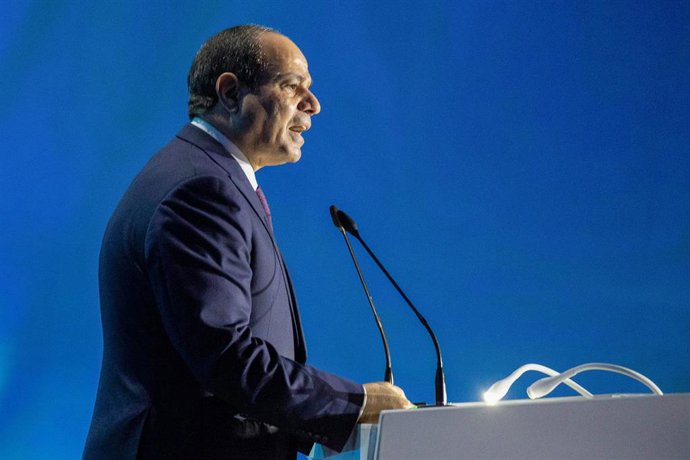 Archivo - El presidente de Egipto, Abdelfatá al Sisi