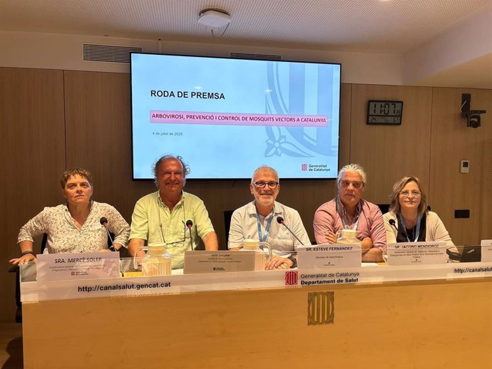 Rueda de prensa sobre las medidas de prevención y control de las arbovirosis en Catalunya