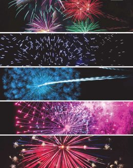 Fuegos artificiales.