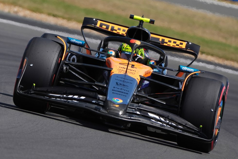 El piloto británico Lando Norris, en el GP de Gran Bretaña 2025.