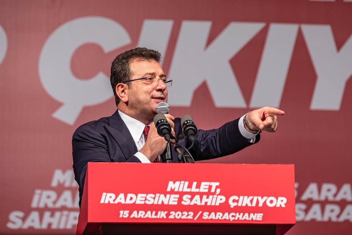 Archivo - Arquivo - O prefeito de Istambul, Ekrem Imamoglu.