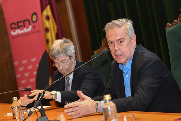 O conselleiro de Sanidade, Antonio Gómez Caamaño, nun acto celebrado a 4 de xullo de 2025.