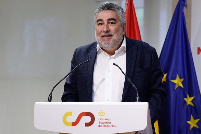 Archivo - Jose Manuel Rodriguez Uribes, President of Superior Sports Council CSD, attends during the Spain Team announcement for the Malaga Final 8 of the Davis Cup 2024 at Consejo Superior de Deportes CSD on September 23, 2024, Madrid, Spain.