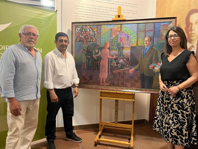 Recepción del cuadro del pintor Juan Molino