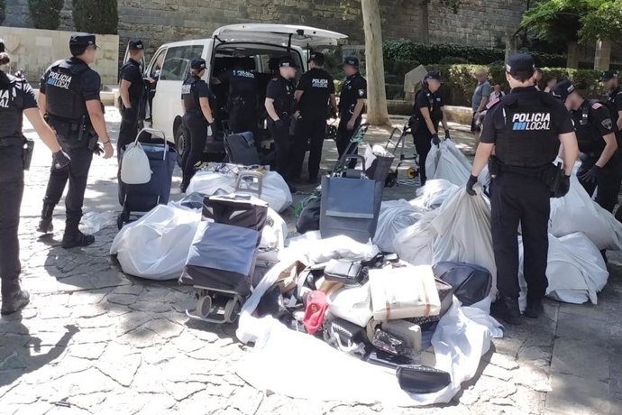 Un operativo contra la venta ambulante ilegal en s'Hort del Rei