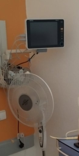 Ventilador en el Hospital de Úbeda