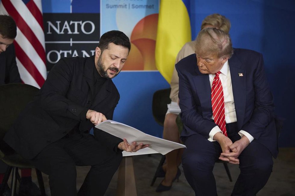 Volodimir Zelenski y Donald Trump 