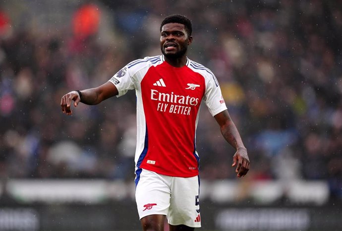 El centrocampista ghanés Thomas Partey, en un partido de la Premier League.