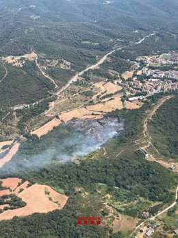 Incendio en la Font de la Pólvora y Les Pedreres.
