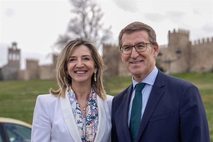 Foto de X de Alicia García. Con esta imagen la portavoz del PP en el Senado agradecía a Núñez Feijóo su ratificación en el puesto.