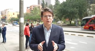 Archivo - El senador colombiano Miguel Uribe