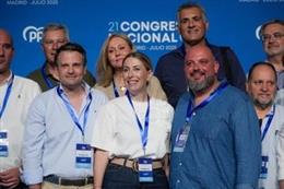 La presidenta del PP de Extremadura, María Guardiola, en el Congreso Nacional del PP