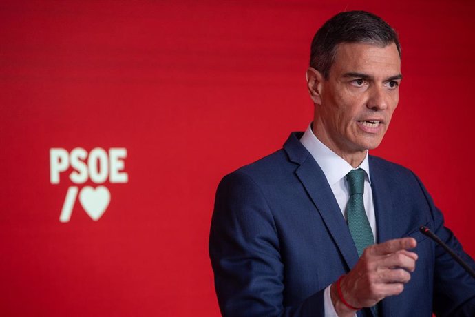El secretario general del PSOE y presidente del Gobierno, Pedro Sánchez